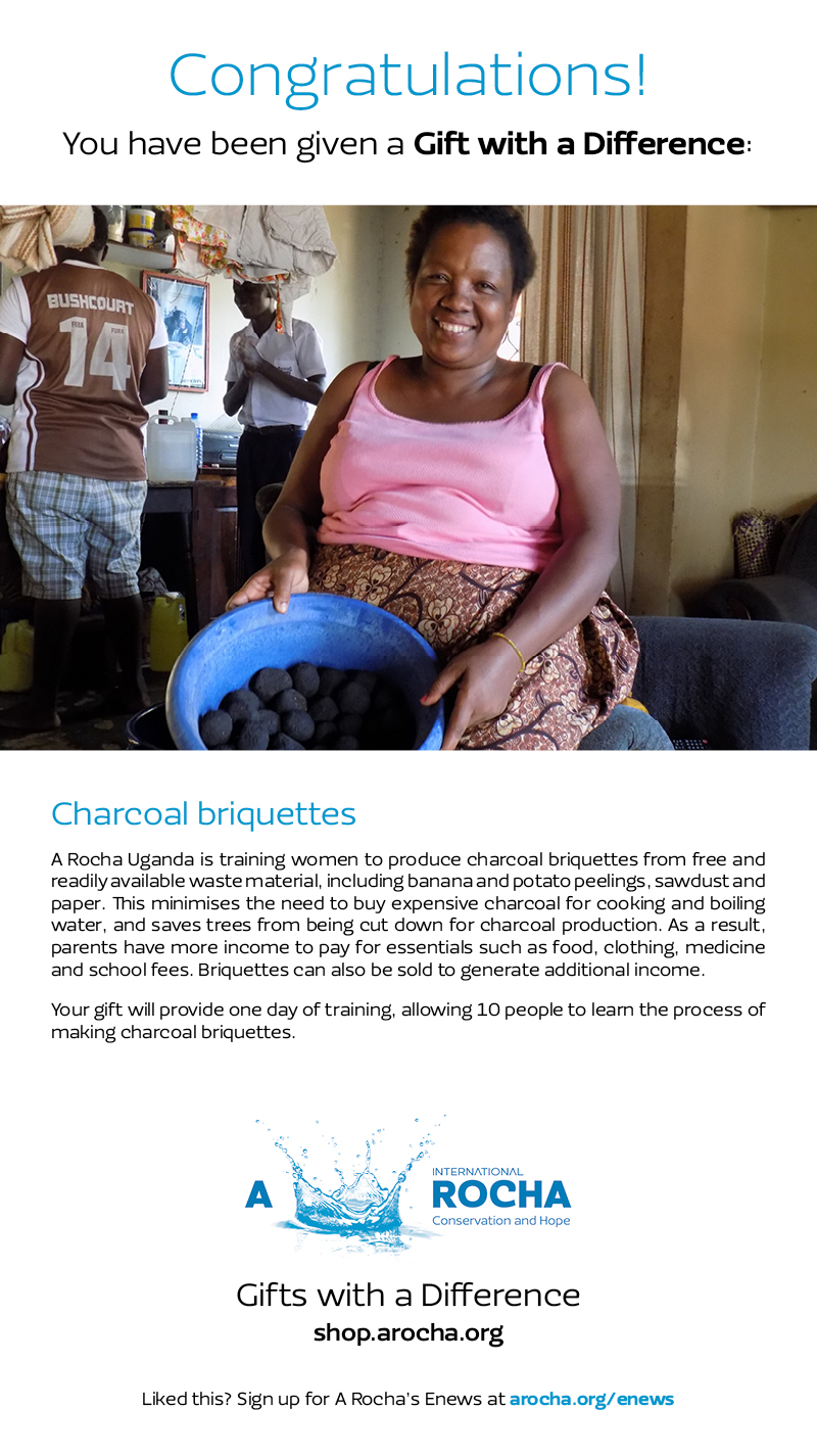 Charcoal briquettes, Uganda Gifts with a Difference
